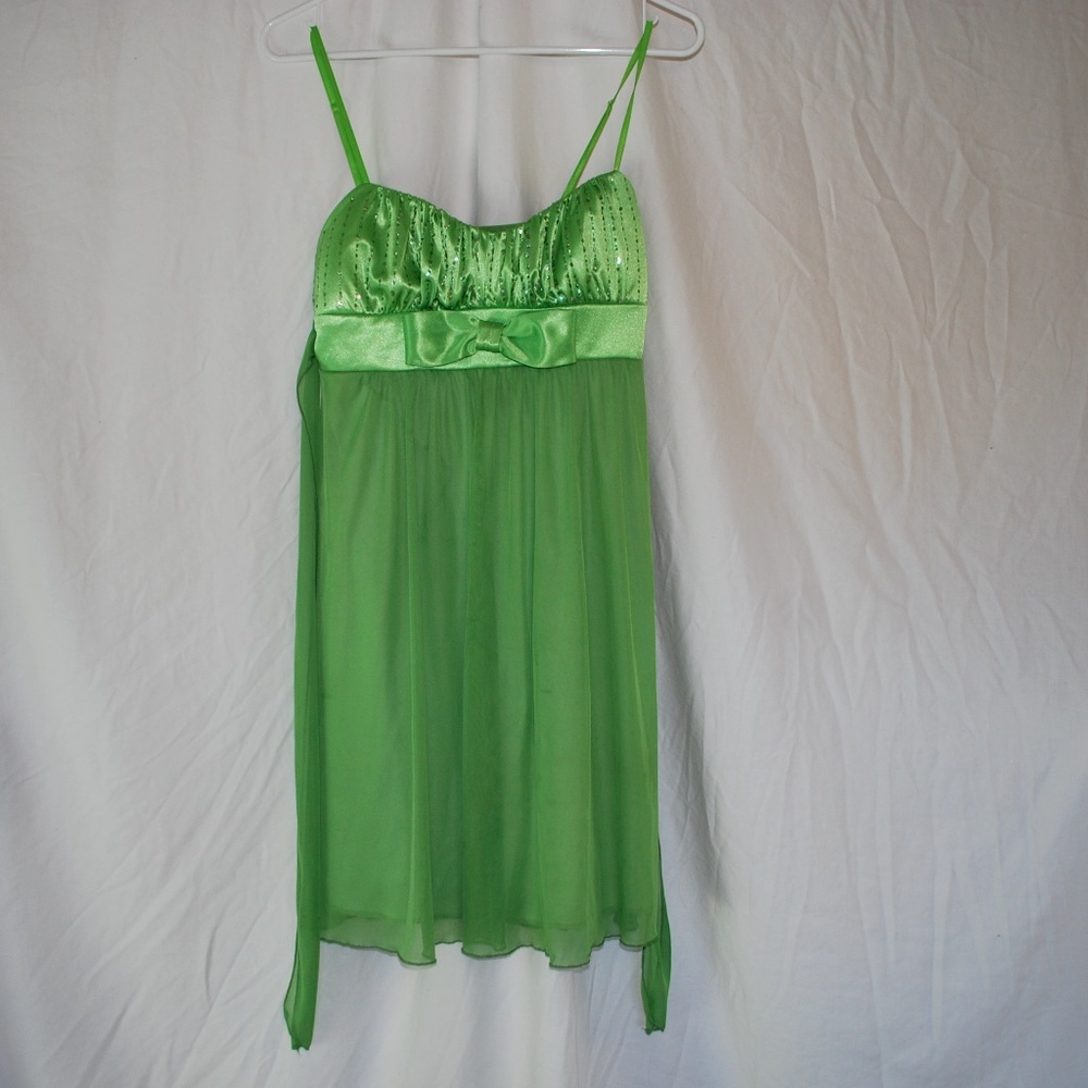Green Sparkly Girls Dress Ruby Rox